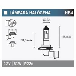 Halogenlampe hb4 für...