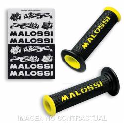 Malossi grips yellow logo...