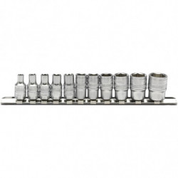 Valise avec 11 verres 1/4''...
