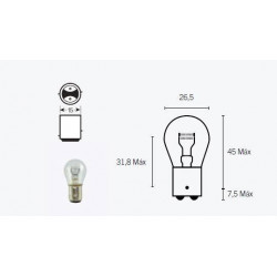 Lampara faro 12v-45-40 w...