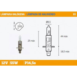 Lampara faro halogena h1...