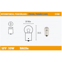 Lampara 12v 5w para moto...