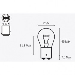 Boite de 10 lampes bilux...