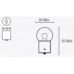 Boite de 10 lampes bilux...