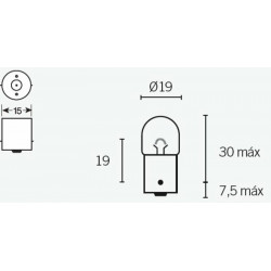 Boite de 10 lampes bilux...