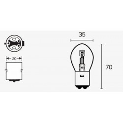 Boite de 10 lampes bilux...