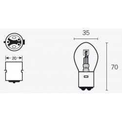 Boite de 10 lampes bilux...