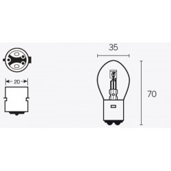 Boite de 10 lampes bilux...