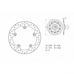 Disco de freno brembo serie...