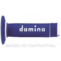 Puños domino off road azul...