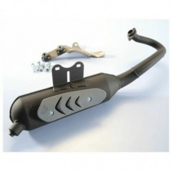 Escape polini acero negro...